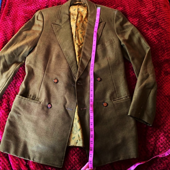 Vintage 1971 Men’s Hand Tailored Hong Kong Blazer - Picture 6 of 9